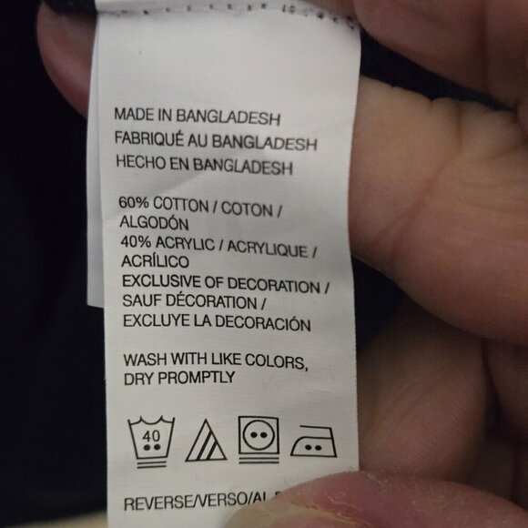 Izod NWT 2000 Natural Stretch Classic V Neck Navy Cotton Blend Sweater Size XL - Picture 8 of 8